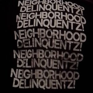 Black Neighborhood Delinquentz Short Sleeve Tee